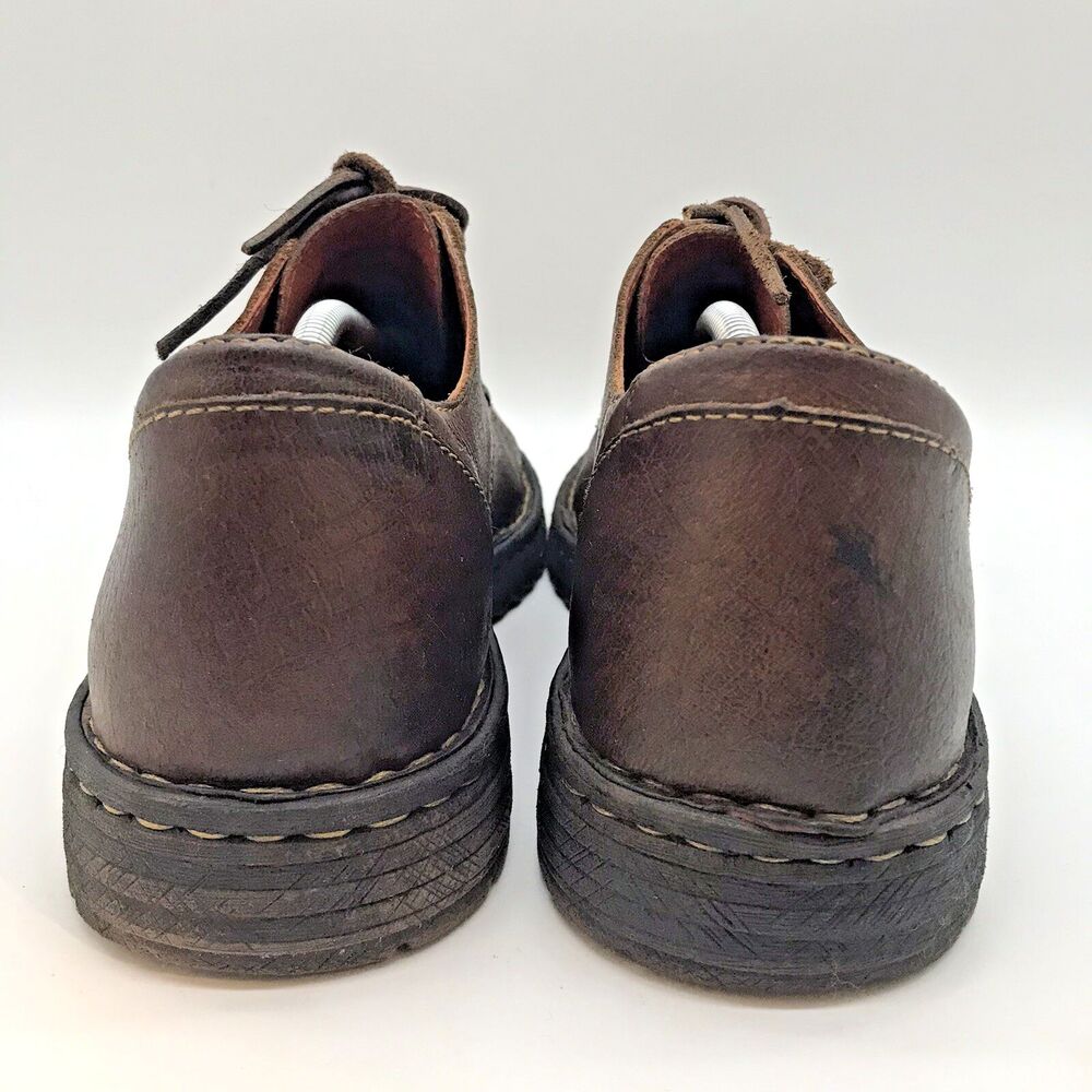 BORN BØRN Brown Leather Derby Men's size 12  H43423 Leather Lace Casual Shoes - Picture 4 of 11